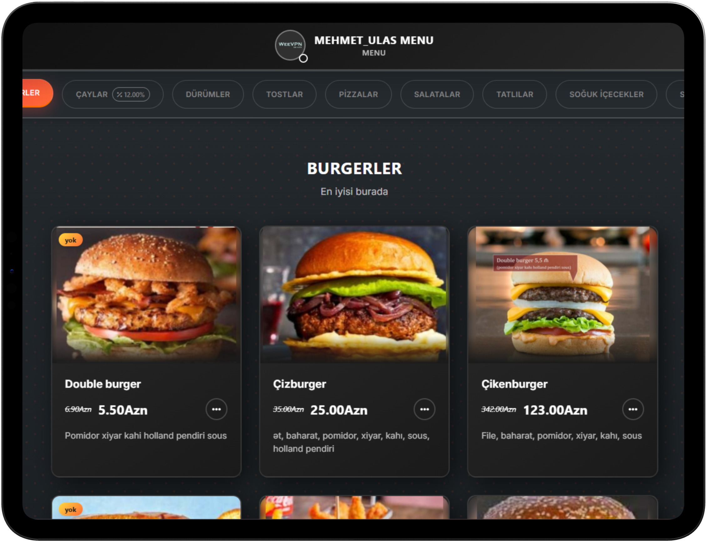 WeeMenu